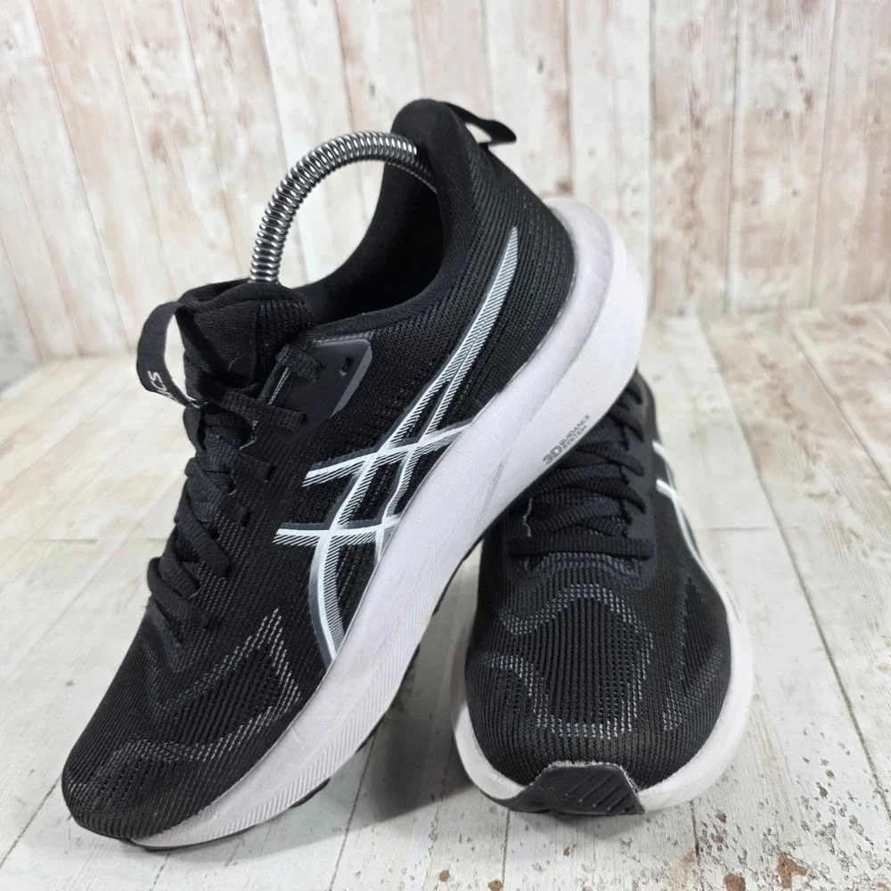 ASICS GT-1000 14 Black White Women Running Shoes 1012B859 Size 8.5 FF Blast